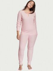 Акция на Піжама (лонгслів + штани) жіноча великих розмірів Victoria's Secret 788536968 XXL Рожева от Rozetka