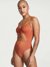 Акція на Суцільний купальник жіночий Victoria's Secret 536187575 S Коричневий від Rozetka