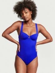 Акція на Суцільний купальник жіночий Victoria's Secret 124627431 XL Синій від Rozetka