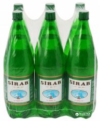 Акція на Упаковка мінеральної природної лікувально-столової газованої води Сіраб 1.5 л х 6 пляшок від Rozetka