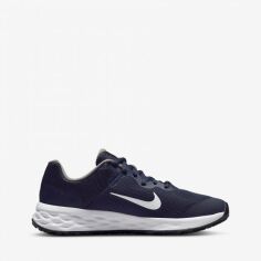 Акція на Дитячі кросівки для хлопчика Nike Revolution 6 Nn (Gs) DD1096-400 34.5 Midnight Navy/White-Flat Pewter від Rozetka