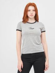 Акція на Футболка жіноча Tommy Hilfiger 10190.3 XS Сіра від Rozetka