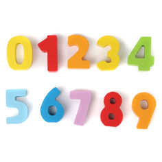 Акция на Набор Hape Цифры и цвета (E0900) от Будинок іграшок