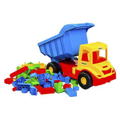 Акция на Машинка Вантажівка з конструктором Wader Multi truck (39221) от Будинок іграшок