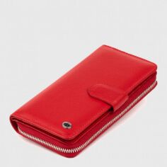 Акция на Жіночий гаманець шкіряний ST Leather Accessories 19306 Червоний от Rozetka