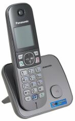 Акція на Телефон Dect Panasonic KX-TG6811UAM Metallic від MOYO