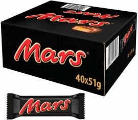 Акція на Упаковка батончиків MARS з нугою та карамеллю 40 шт. х 51 г від Rozetka