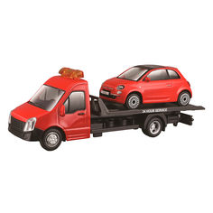 Акція на Ігровий набір Bburago Автоперевізник з автомоделлю Fiat (18-31402) від Будинок іграшок