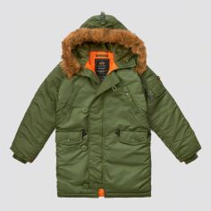 Акция на Підліткова зимова куртка для хлопчика Alpha Industries Youth N-3B YJN44500C1 146 см (YM) Sage от Rozetka