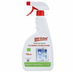 Акция на San Clean для стеклянных поверхностей 750г распылитель от MOYO