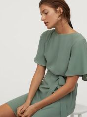 Акція на Плаття коротке осіннє жіноче H&M 0868762-1 38 Зелене від Rozetka