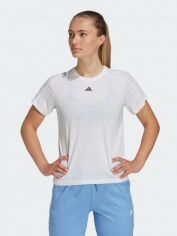 Акція на Спортивна футболка для бігу жіноча Adidas Tr-Es Crew T HR7796 L White від Rozetka