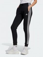 Акция на Спортивні штани на флісі жіночі Adidas W 3S Fl C Pt HZ5753 XS Чорні от Rozetka