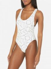Акція на Суцільний купальник жіночий Calvin Klein Underwear 410345057 L Білий від Rozetka