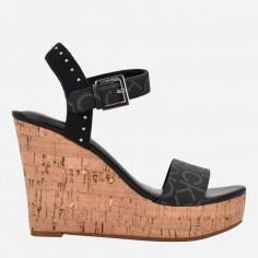 Акція на Жіночі босоніжки Calvin Klein 852099699 40,5 Коричневі від Rozetka