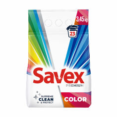 Акція на Пральний порошок Savex Premium Color, 23 цикли прання, 3.45 кг від Eva