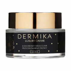 Акція на Нічний крем-еліксир для обличчя Dermika Luxury Caviar Cream Elixir проти зморщок, 50 мл від Eva