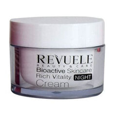 Акция на Насичений нічний крем для обличчя Revuele Bioactive Skincare 3D Hyaluron Rich Vitality Night Cream, 50 мл от Eva