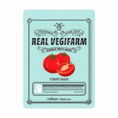Акция на Тканинна маска для обличчя Fortheskin Super Food Real Vegifarm Double Shot Mask Tomato, 23 мл от Eva