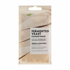 Акція на Маска для обличчя Bielenda Fermented Yeast Linseed Mask з ферментами, 8 г від Eva
