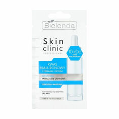 Акція на Зволожувальна та заспокійлива маска для обличчя Bielenda Skin Clinic Professional Hyaluronic Acid Mask, 8 г від Eva