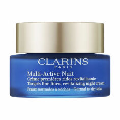 Акція на Нічний крем для обличчя Clarins Multi-Active Nuit для нормальної та сухої шкіри, 50 мл від Eva