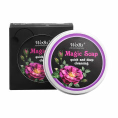 Акція на Мило для очищення та миття пензлів для макіяжу WoBs Magic Soap, 100 г від Eva