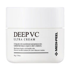 Акція на Живильний вітамінний крем для сяйва шкіри обличчя Medi-Peel Deep VC Ultra Cream, 50 г від Eva