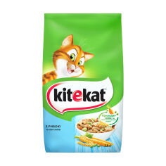 Акция на Сухий корм для кішок Kitekat Риба з овочами, 1.8 кг (пакет) от Eva