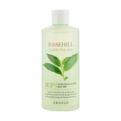 Акція на Заспокійливий тонер для обличчя Enough Rosehill Green Tea Skin 90% з зеленим чаєм, 300 мл від Eva