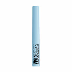 Акция на Матовий рідкий лайнер для контурів повік NYX Professional Makeup Vivid Brights Liquid Liner, 06 Blue Thang, 2 мл от Eva