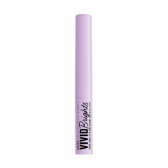 Акция на Матовий рідкий лайнер для контурів повік NYX Professional Makeup Vivid Brights Liquid Liner, 09 Sneaky Pink, 2 мл от Eva