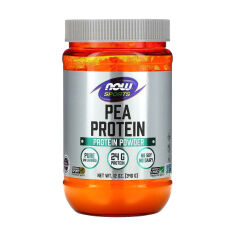 Акція на Дієтична добавка в порошку Now Foods Pea Protein Powder Гороховий білок натуральний, без смакових добавок, 340 г від Eva