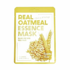 Акція на Тканинна маска для обличчя FarmStay Real Oatmeal Essence Mask з екстрактом вівса, 23 мл від Eva