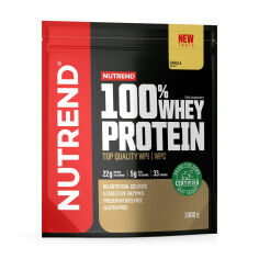 Акція на Дієтична добавка протеїн Nutrend 100% Whey Protein Ваніль, 1 кг від Eva