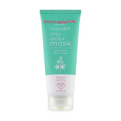 Акція на Очищувальна глиняна маска для обличчя Dermacol Cannabis Clay Detox Mask з конопляною олією, 100 мл від Eva