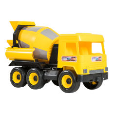 Акція на Машинка Tigres Middle truck Бетонозмішувач жовтий в коробці (39493) від Будинок іграшок