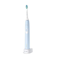 Акція на Електрична зубна щітка Philips Sonicare ProtectiveClean 4300 HX6803/04 Блакитна, 1 шт від Eva