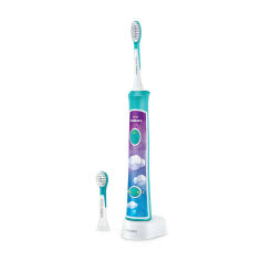 Акція на Дитяча електрична зубна щітка Philips Sonicare For Kids HX6322/04 Блакитна, від 3 років, 1 шт від Eva