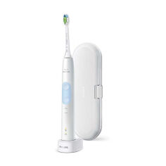 Акція на Електрична зубна щітка Philips Sonicare ProtectiveClean 4500 HX6839/28 Біла, 1 шт від Eva