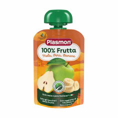 Акція на Дитяче фруктове пюре Plasmon Фруктвоий мікс з вітаміном C, від 6 місяців, 100 г від Eva