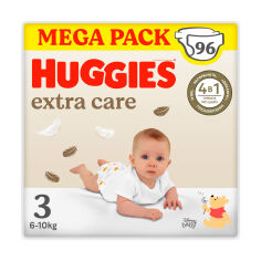 Акція на Підгузки Huggies Extra Care Box розмір 3 (6-10 кг), 96 шт від Eva