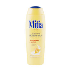 Акція на Крем-гель для душу Mitia Shower Cream Мед з молоком, 400 мл від Eva