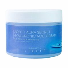 Акція на Зволожувальний крем для обличчя Jigott Aura Secret Hyaluronic Acid Cream з гіалуроновою кислотою, 150 мл від Eva