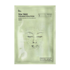 Акція на Заспокійлива тканинна маска-есенція для обличчя Steblanc з екстрактом чайного дерева, 25 г від Eva
