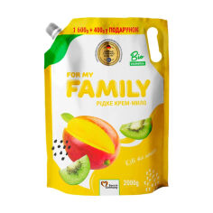 Акція на Рідке крем-мило For My Family Ківі та манго, 2 кг (дойпак) від Eva