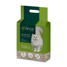 Акція на Наповнювач туалетів для кішок Essence Tofu, гранули 1.5 мм, з ароматом зеленого чаю, 2.5 кг від Eva