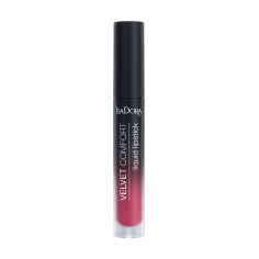 Акция на Рідка помада для губ IsaDora Velvet Comfort Liquid Lipstick, 58 Berry Blush, 4 мл от Eva