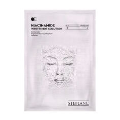 Акція на Освітлювальна тканинна маска для обличчя Steblanc з ніацинамідом, 25 г від Eva