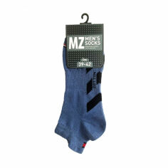 Акція на Шкарпетки чоловічі Modna Zona RT1321-119 короткі, спортивні, сині, розмір 39-42 від Eva